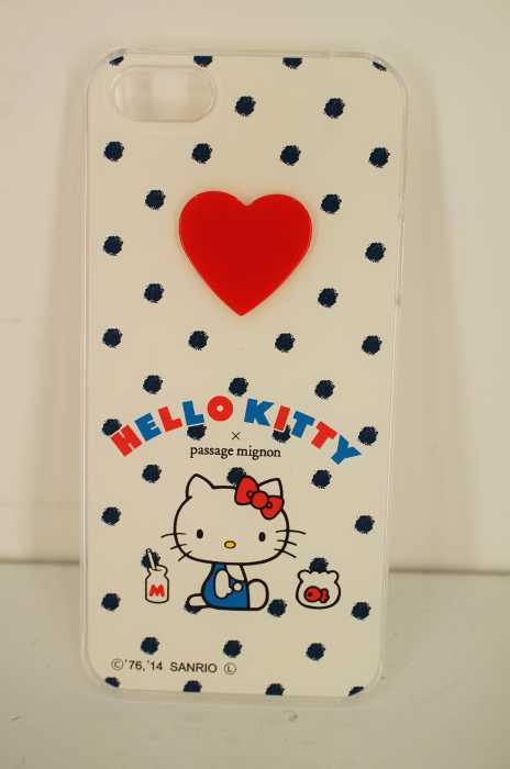 passage mignon × HELLO KITTY（パサージュ ミニョン　ハローキティ） iPhone5/5S ドット柄ケース　 レディース ファッション雑貨