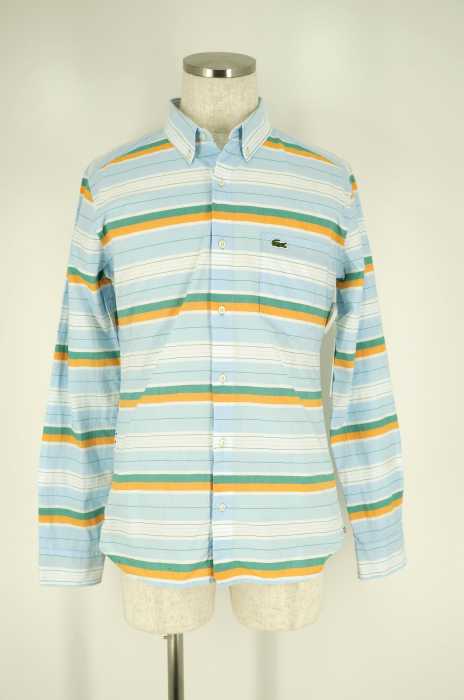 Lacoste LVE (ラコステライブ) マルチボーダーボタンダウンシャツ メンズ トップス