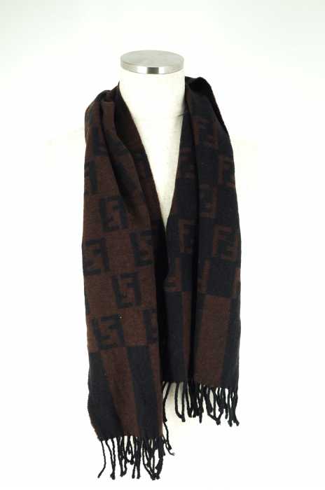 FENDI (フェンディ) 総柄マフラー メンズ ファッション雑貨