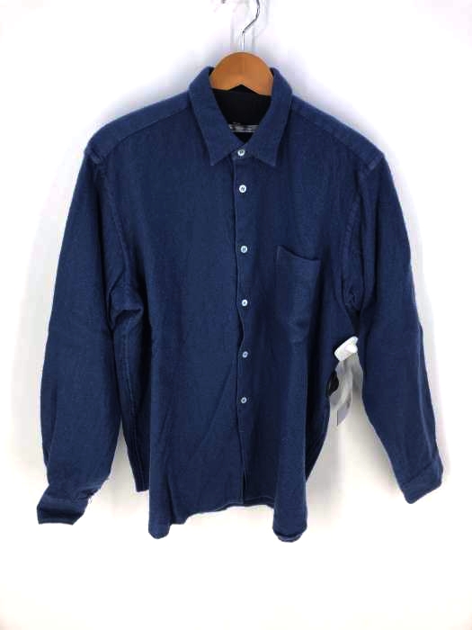 COMME des GARCONS SHIRT（コムデギャルソンシャツ） 縮絨　袖フリンジ　ウールシャツ メンズ トップス