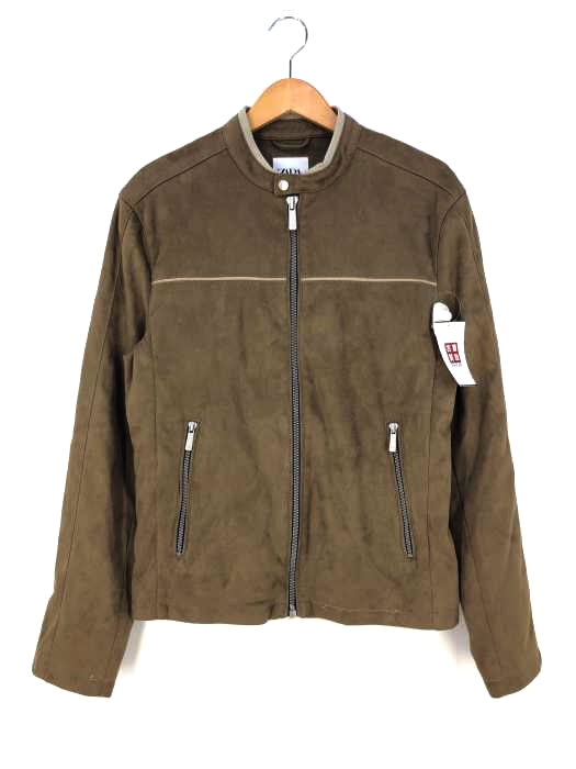 ZARA（ザラ） スウェードフルジップジャケット メンズ アウター