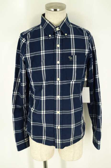 Abercrombie & Fitch （アバクロンビーアンドフィッチ） ワンポイント刺繍チェックシャツ メンズ トップス