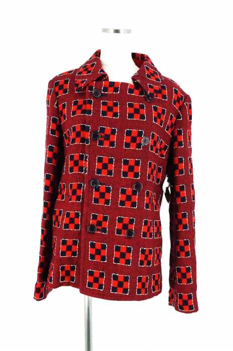 JUNYA WATANABE COMME des GARCONS （ジュンヤワタナベコムデギャルソン） 総柄ショートピーコート レディース アウター