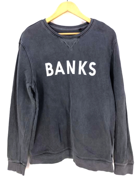 BANKS(バンクス) ユーズド加工プリントスウェット メンズ トップス