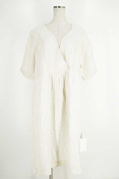 nest Robe (ネストローブ) リネン混カシュクールワンピース レディース ワンピース