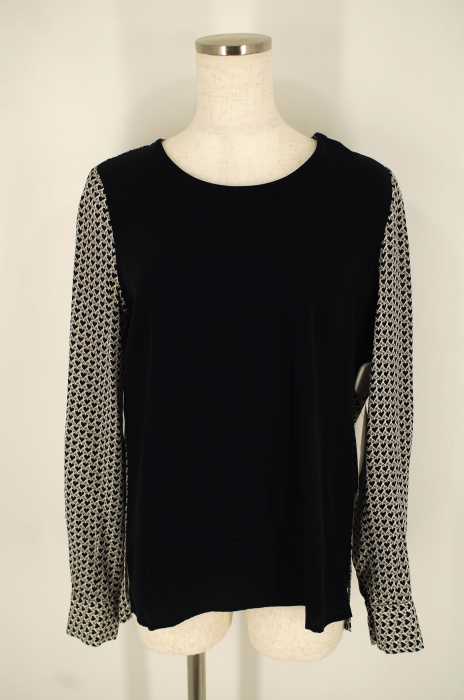 DIANE VON FURSTENBERG （ダイアンフォンファステンバーグ） ハート柄シルクカットソー レディース トップス