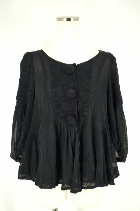 abahouse devinette (アバハウスドゥヴィネット) レースチュール切替シルクカーディガン レディース トップス