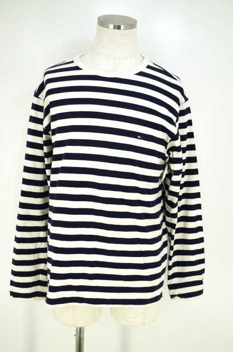 TOMMY HILFIGER (トミーヒルフィガー) ボーダー柄長袖Tシャツ メンズ トップス