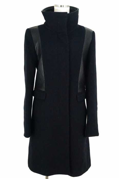ZARA BASIC （ザラベーシック） ウールスタンドカラーコート レディース アウター