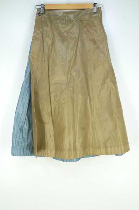 beautiful people （ビューティフルピープル） coating cupra tucked wrap skirt　コーティングキュプラタックタップスカート レディース スカート