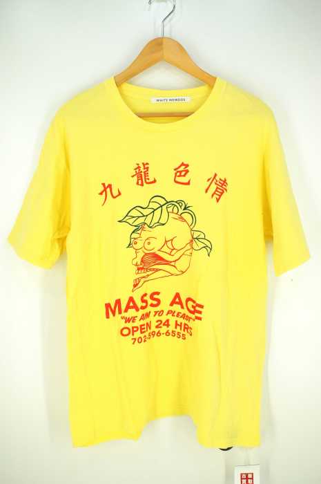 BLACK WEIRDOS（ブラック ウィドゥ） MASS AGE TEE 九龍色情 復刻 メンズ トップス