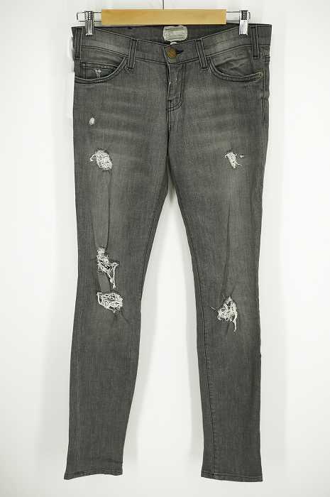 CURRENT ELLIOTT （カレントエリオット） ダメージ加工スキニーデニムパンツ レディース パンツ