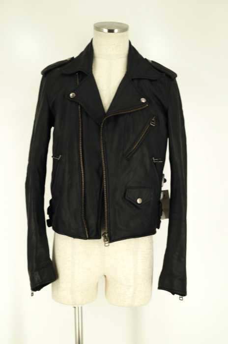 KATHARINE HAMNETT LONDON（キャサリンハムネットロンドン） カウレザーライダースジャケット メンズ アウター