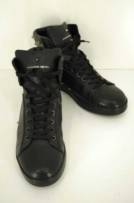 Alexander McQueen（アレキサンダーマックイーン） 15SS スタッズレザーハイカットスニーカー	 メンズ シューズ
