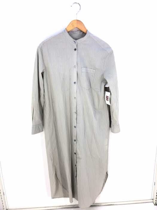 yuni （ユニ） コットン シルク pin stripe シャツワンピース レディース ワンピース
