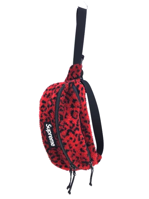 Supreme(シュプリーム) Leopard Fleece Waist Bag メンズ バッグ
