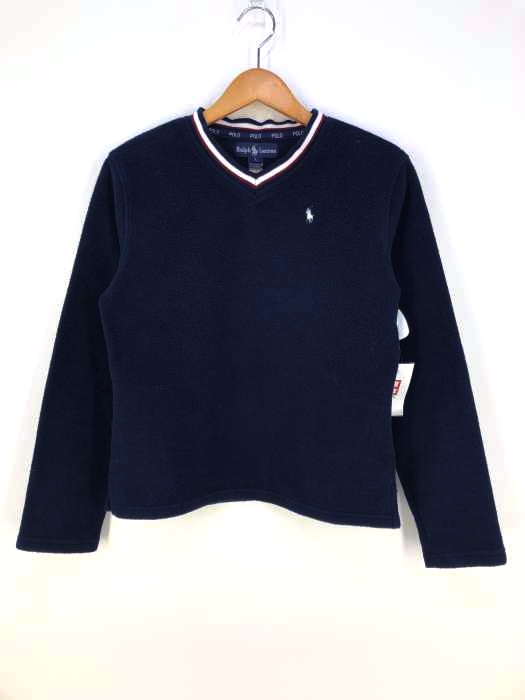 RALPH LAUREN（ラルフローレン） Vネックフリースカットソー レディース トップス