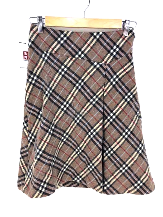 BURBERRY LONDON（バーバリーロンドン） ノバチェック ウールプリーツスカート レディース スカート