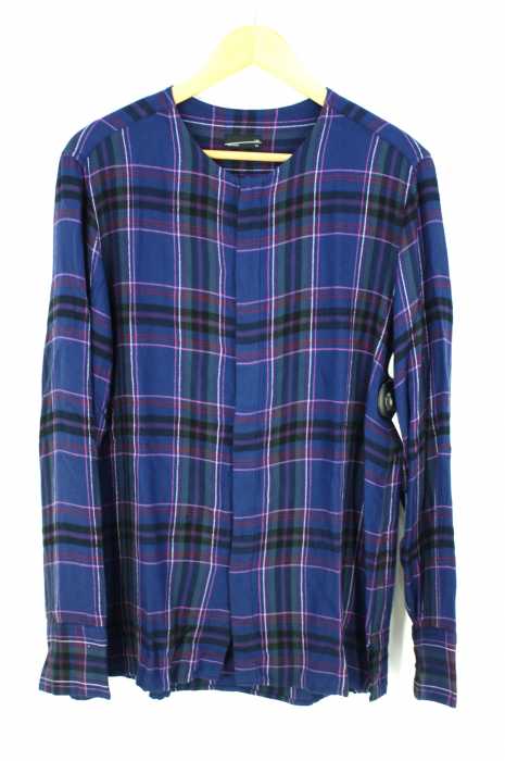 LAD MUSICIAN （ラッドミュージシャン） COLLARLESS SHIRT　ノーカラーシャツ メンズ トップス