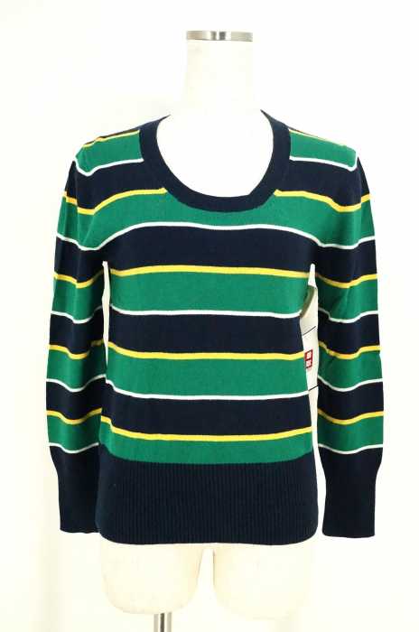 TOMMY HILFIGER （トミーヒルフィガー） マルチボーダークルーネックニット レディース トップス