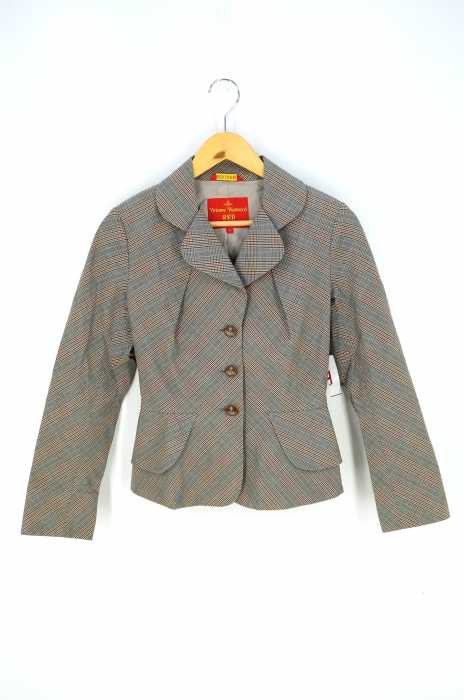 Vivienne Westwood RED LABEL （ヴィヴィアンウエストウッドレッドレーベル） チェック柄3Bジャケット レディース アウター