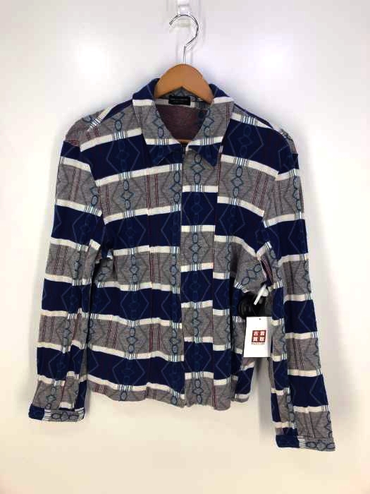 COMME des GARCONS HOMME PLUS(コムデギャルソンオムプリュス) AD1997 ジップアップ総柄ブルゾンジャケット 縮絨 メンズ アウター