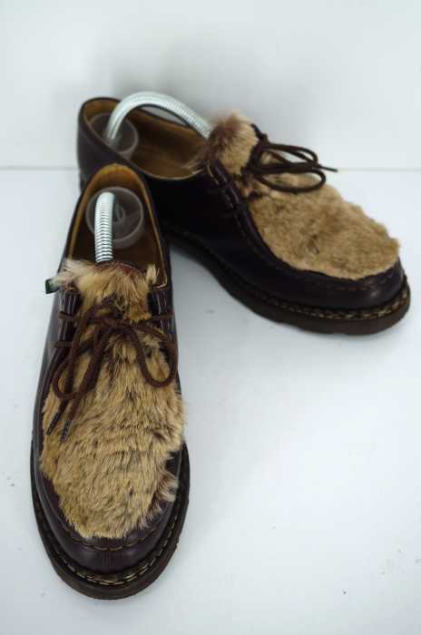 パラブーツ paraboot 　レディース　ミカエルフォック　ポニーファー 　714903-3　22.5cm相当　 フランス製　新品未使用品 廃番レア美品 パラブーツレディース ミカエルフォック（アザラシ毛