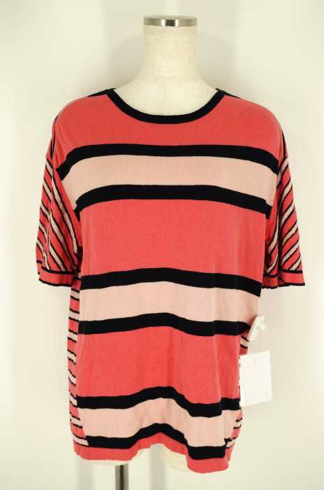 Marc by Marc Jacobs （マークバイマークジェイコブス） シルク混ボーダーコットンニット レディース トップス