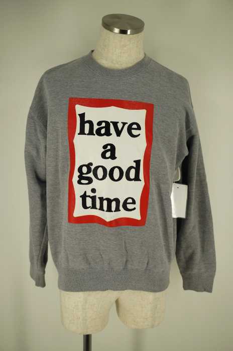 have a good time (ハヴアグッドタイム) プリントクルーネックスウェット メンズ トップス
