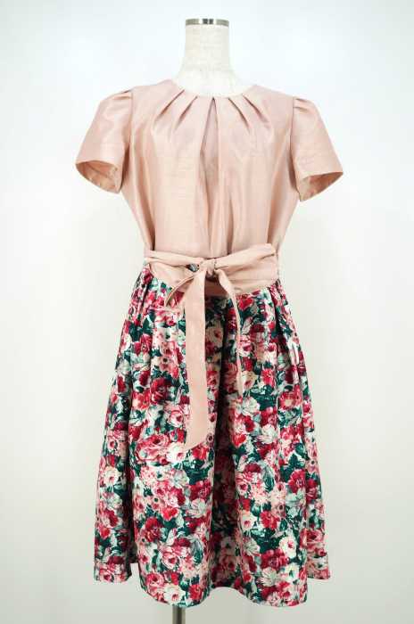 TALBOTS （タルボット） 花柄切替ドレスワンピース レディース ワンピース