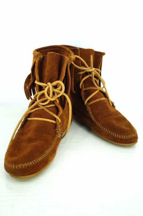 Minnetonka (ミネトンカ) フリンジモカシンブーツ レディース シューズ