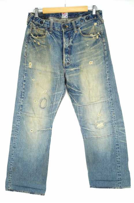 Prps （ピーアールピーエス） 紫製品　ダメージ加工デニムパンツ メンズ パンツ