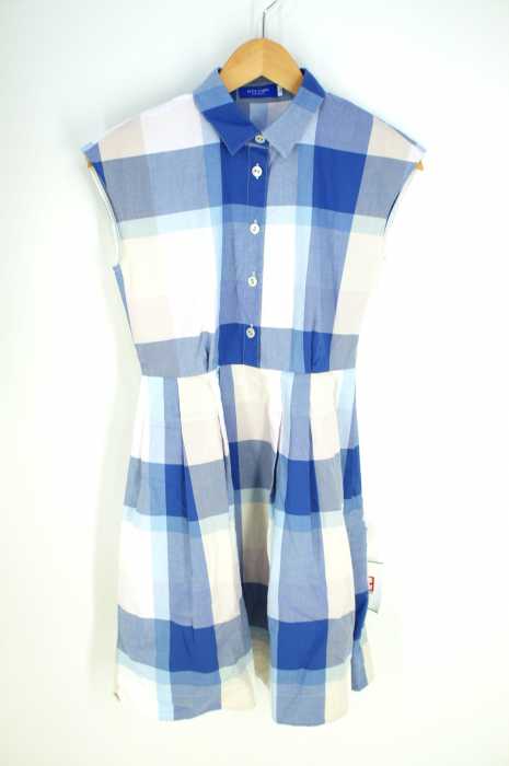BLUE LABEL CRESTBRIDGE （ブルーレーベルクレストブリッジ） ベルト付きチェックシャツワンピース レディース ワンピース