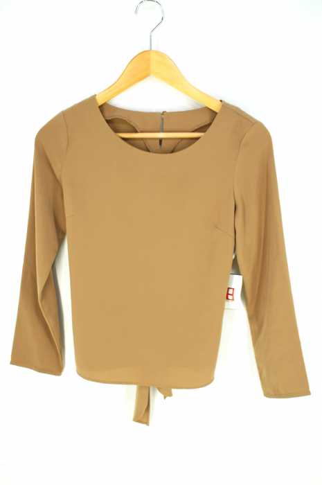 NATURAL BEAUTY BASIC(ナチュラルビューティーベーシック) フロントリボンブラウス レディース トップス