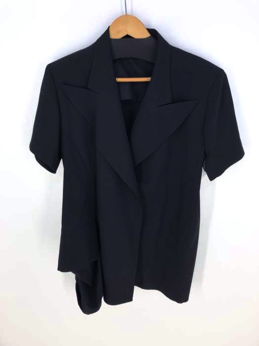 Yohji Yamamoto（ヨウジヤマモト） アシンメトリ―デザインジャケット 100番台ウールギャバ レディース アウター
