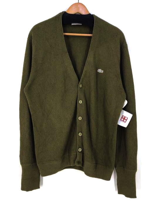 CHEMISE LACOSTE(シュミーズ ラコステ) ワンポイントロゴVネックカーディガン メンズ トップス