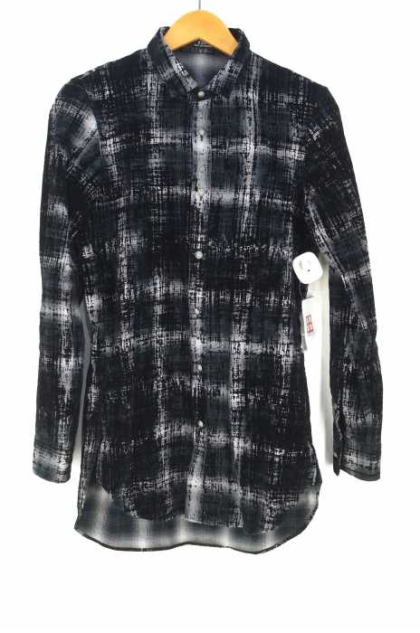 5351 POUR LES HOMMES（ゴーサンゴーイチプールオム） ベルベット加工オンブレチェックシャツ メンズ トップス