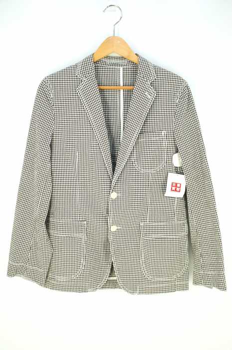 UNITED ARROWS green label relaxing （ユナイテッドアローズグリーンレーベルリラクシング） リネン混ギンガムチェックジャケット メンズ アウター
