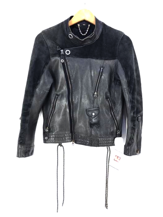 USED古着（ユーズドフルギ） バックレースアップライダースジャケット レディース アウター