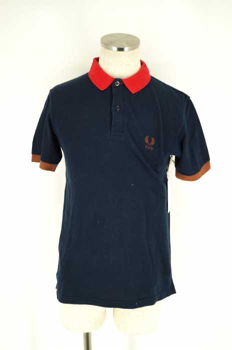 COMME des GARCONS SHIRT×FRED PERRY （コムデギャルソンシャツフレッドペリー） AD2014　リブ袖半袖ポロシャツ メンズ トップス