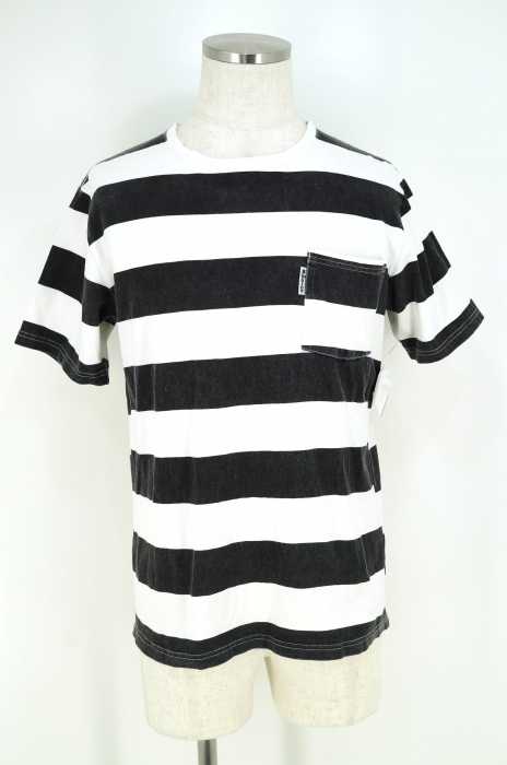 BLUE BLUE (ブルーブルー) ボーダー柄ポケットTシャツ メンズ トップス