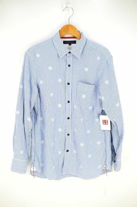 TOMMY HILFIGER （トミーヒルフィガー） ポイント刺繍ストライプシャツ メンズ トップス