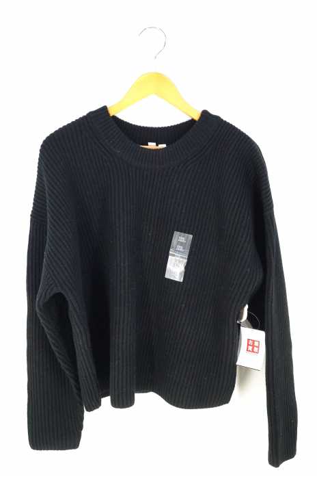 UNIQLO U（ユニクロユー） ラムクロップドクルーネックセーター レディース トップス