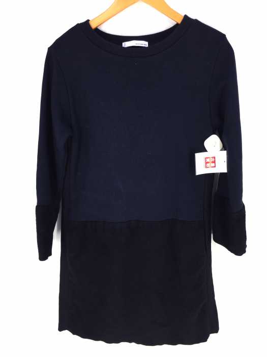 petite robe noire（プティローブノアー） フリース切替ワンピース レディース ワンピース