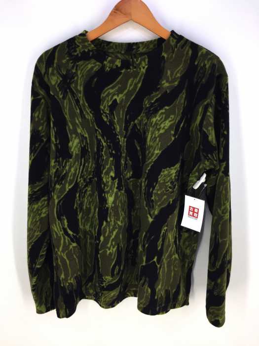 NEEDLES SPORTS WEAR（ニードルススポーツウェア） CREW NECK L/S TEE - POLY FLEECE  TIGER CAMO STRIPE メンズ トップス