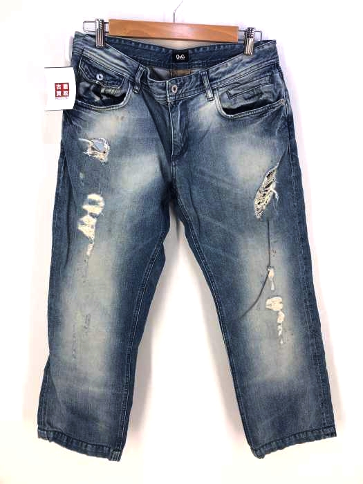 DOLCE&GABBANA（ドルチェアンドガッバーナ） ダメージペイント加工デニムパンツ メンズ パンツ