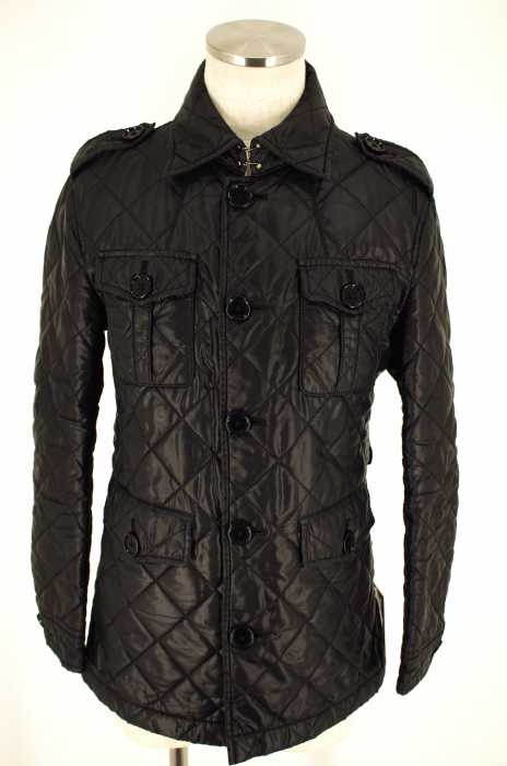 BURBERRY BLACK LABEL (バーバリーブラックレーベル) エポレット付きキルティングジャケット メンズ アウター