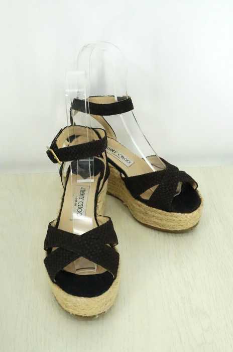 JIMMYCHOO （ジミーチュウ） ジュートソール厚底サンダル レディース シューズ