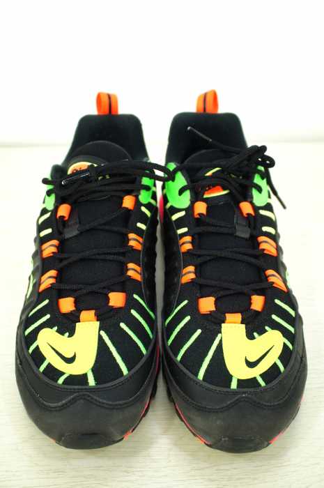 NIKE （ナイキ） AIR MAX 98 Black and Racer Pink and Volt and Green Strike メンズ シューズ