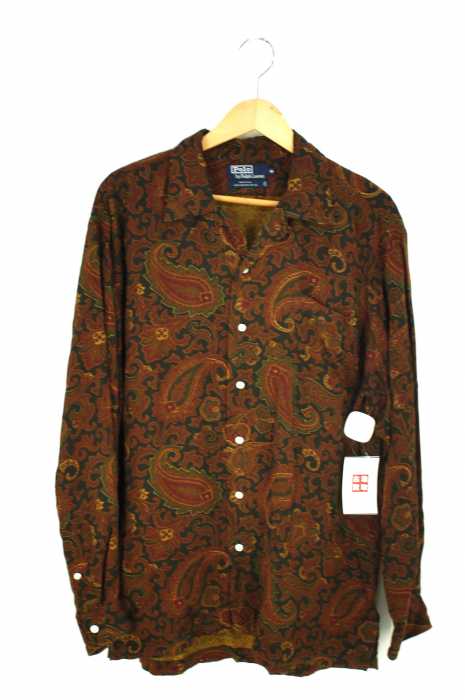 Polo by RALPH LAUREN （ポロバイラルフローレン） made in USA オープンカラーペイズリー柄シャツ メンズ トップス